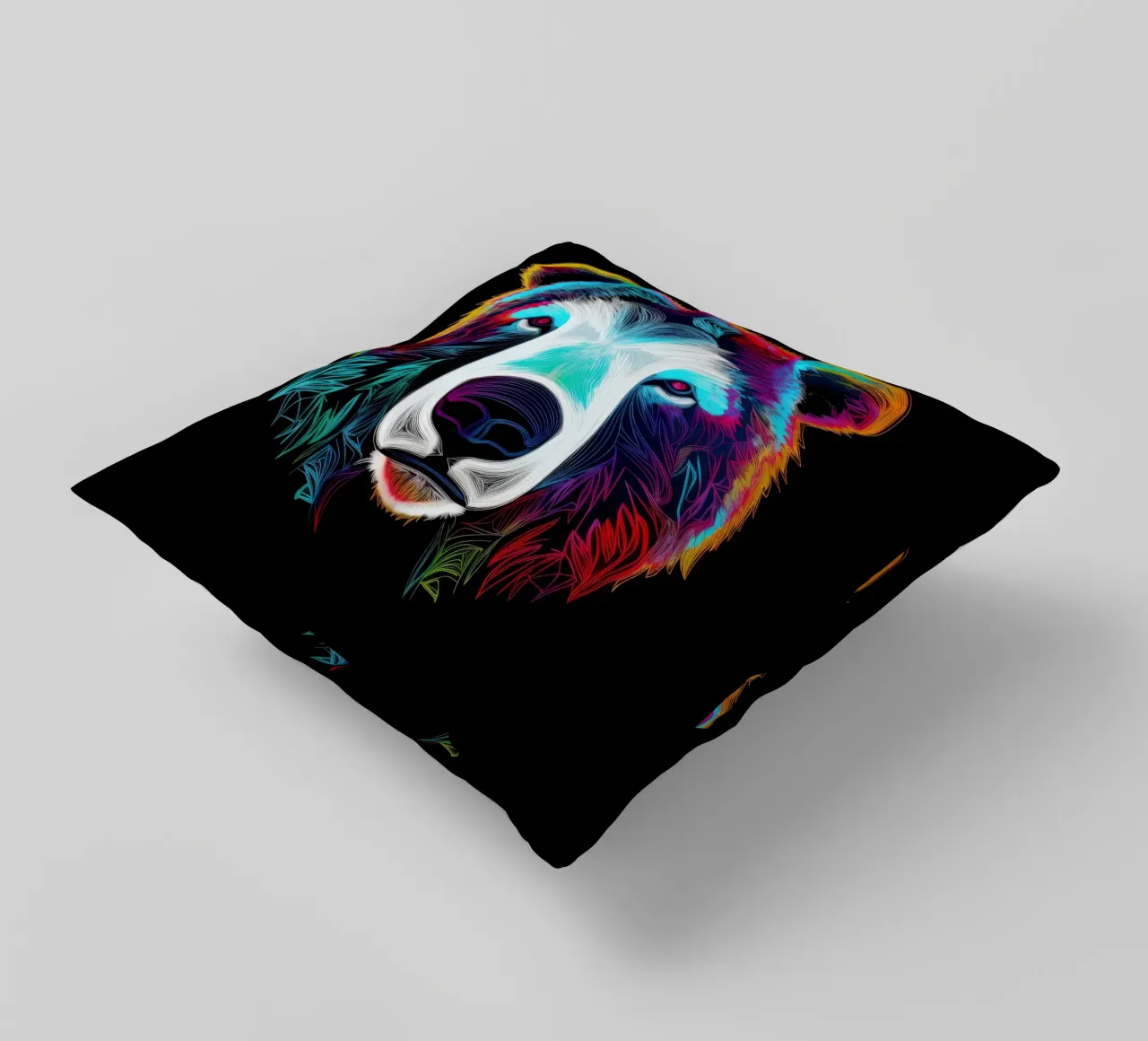 Orso polare tatoo cuscino da Animal Portraits