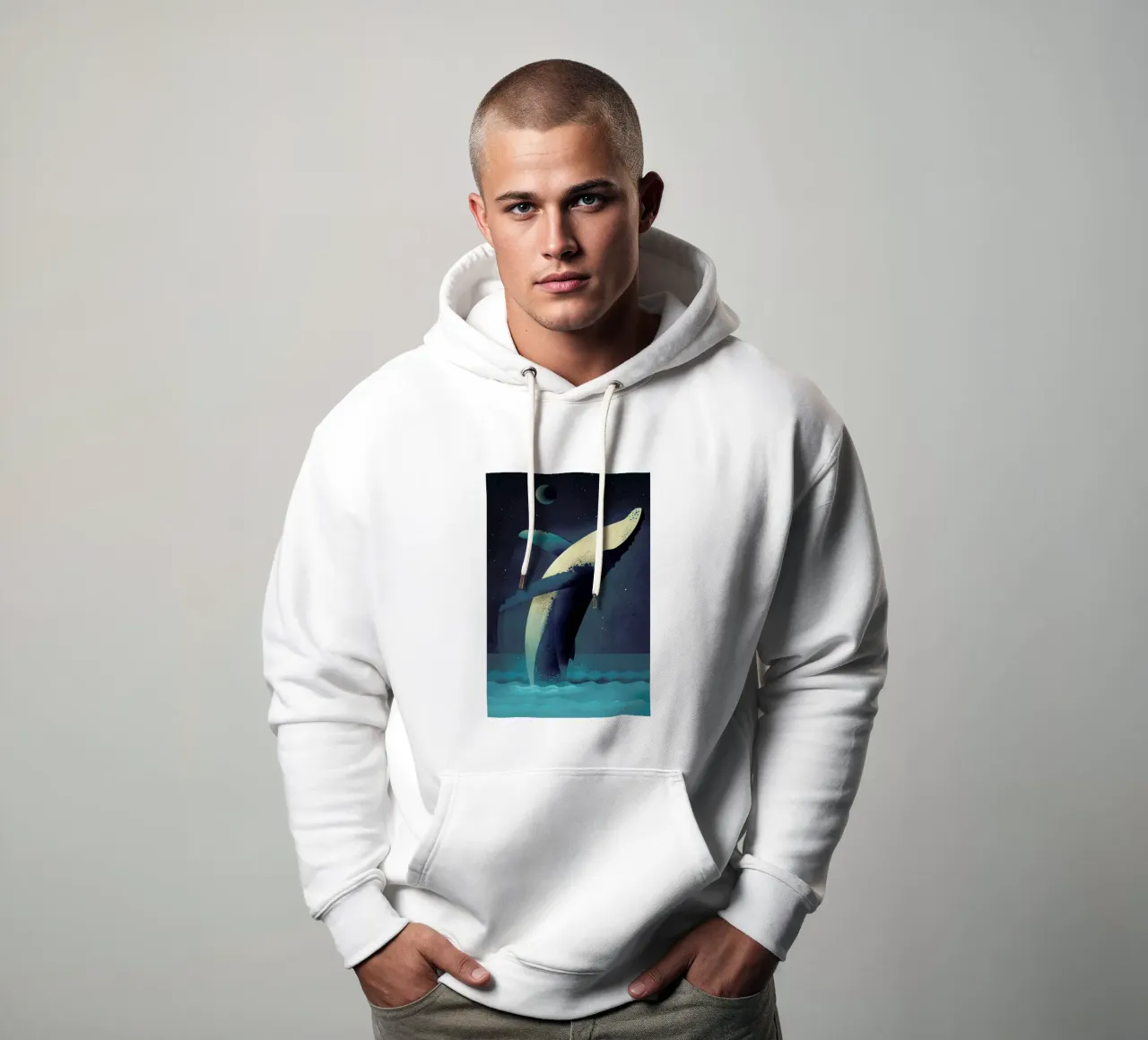 Humpback Whale felpa con cappuccio da Dieter Braun