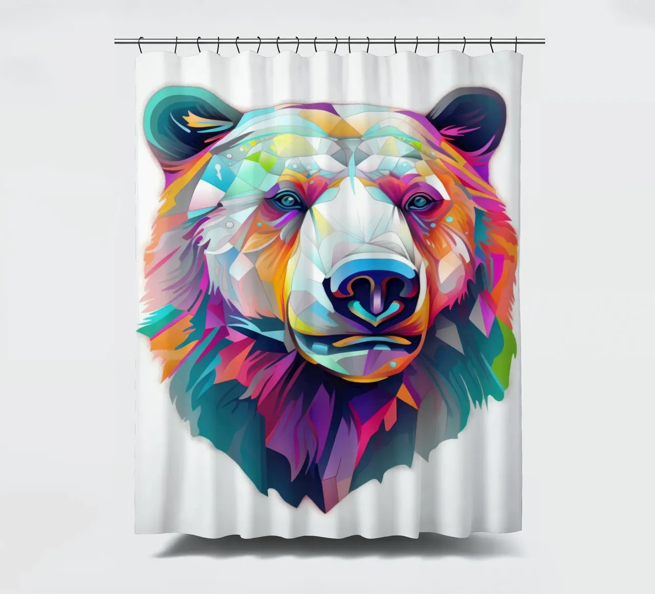 Orso polare tatoo tenda da doccia da Animal Portraits