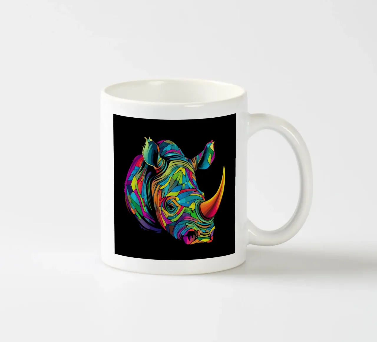 Rinoceronte Tatoo tazza in ceramica da Animal Portraits