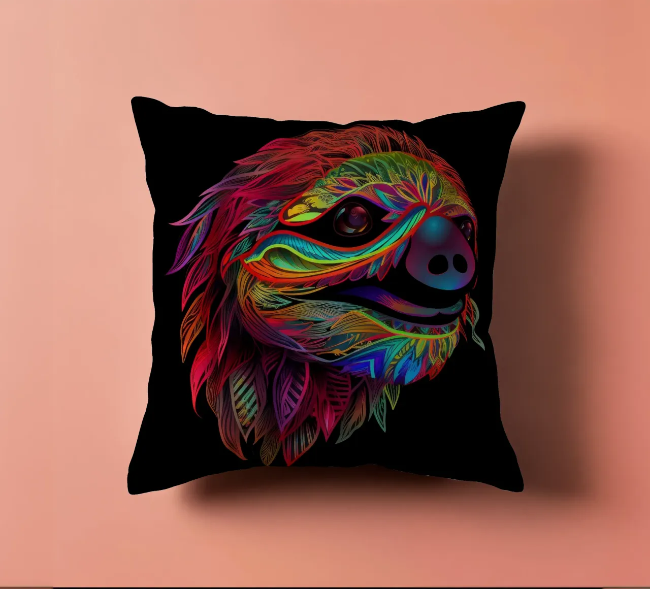 Bradipo Tatoo cuscino da Animal Portraits
