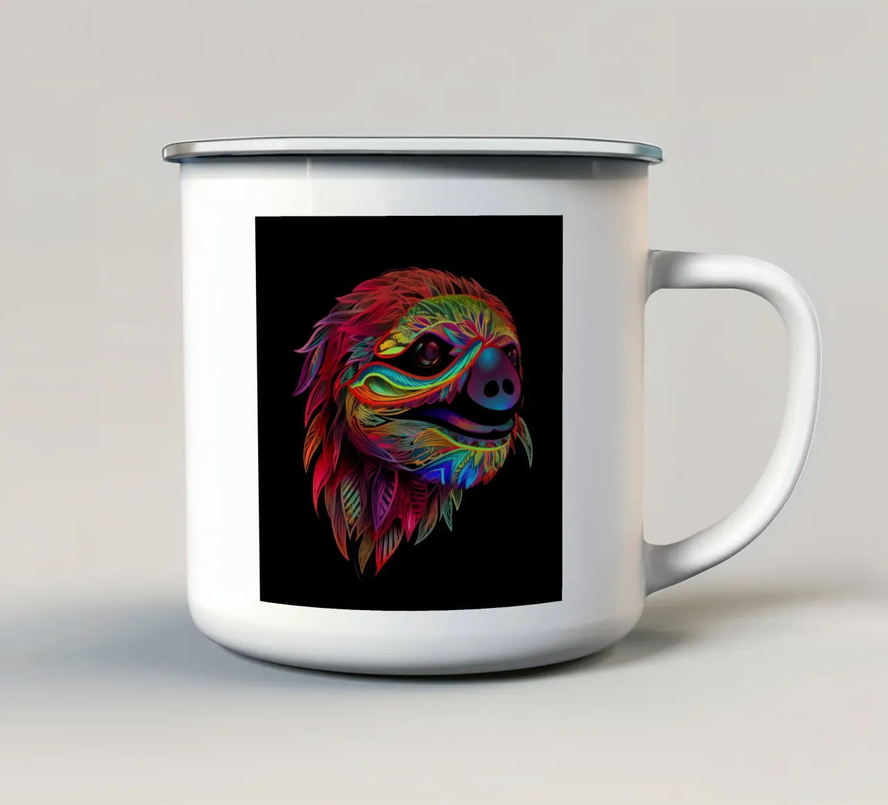 Tatoo Sloth emaille mok van Animal Portraits
