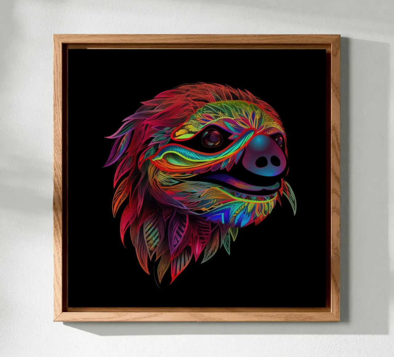 Bradipo Tatoo alluminio dibond da Animal Portraits