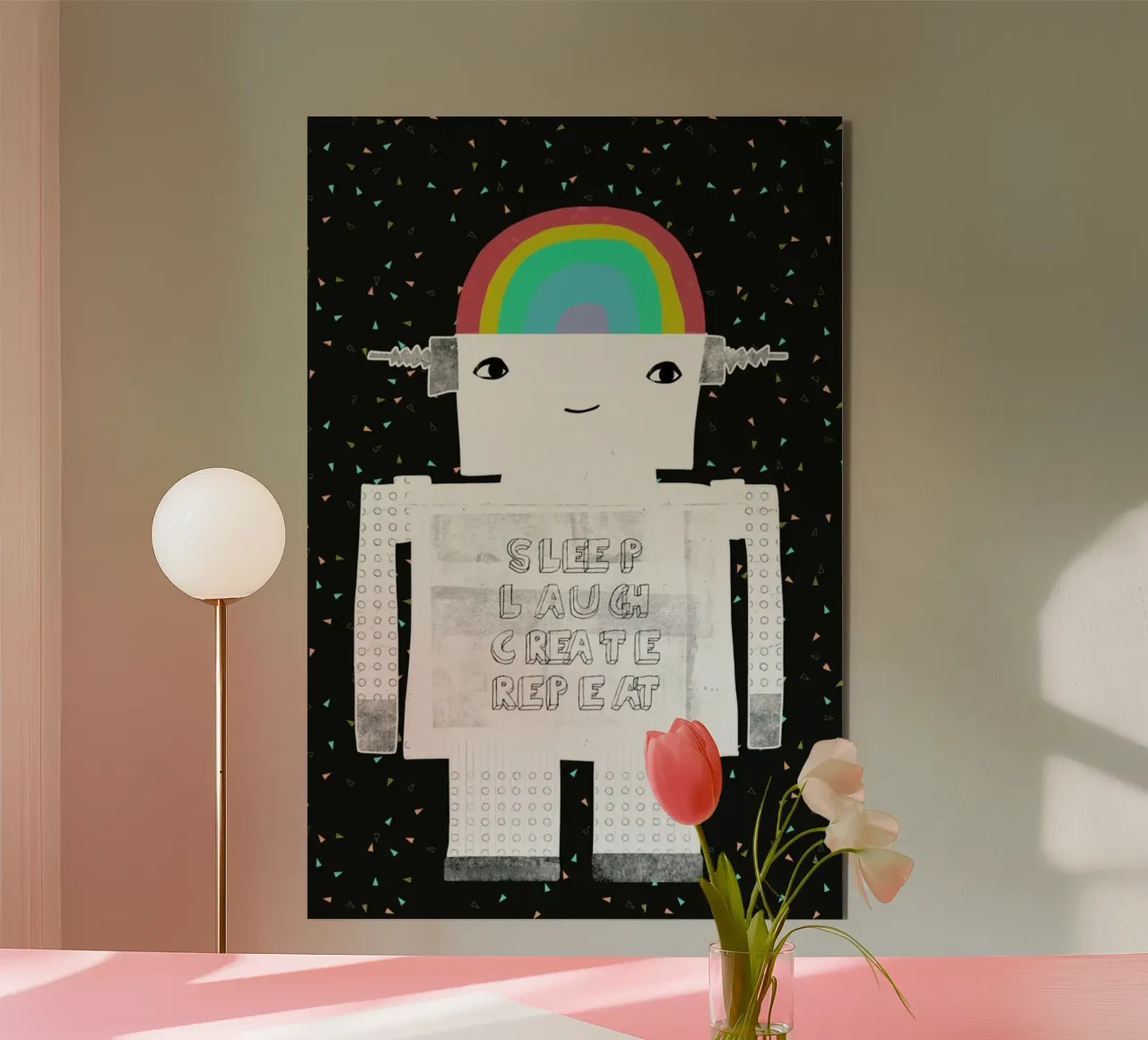 Sleep Laugh Create alluminio dibond da treechild