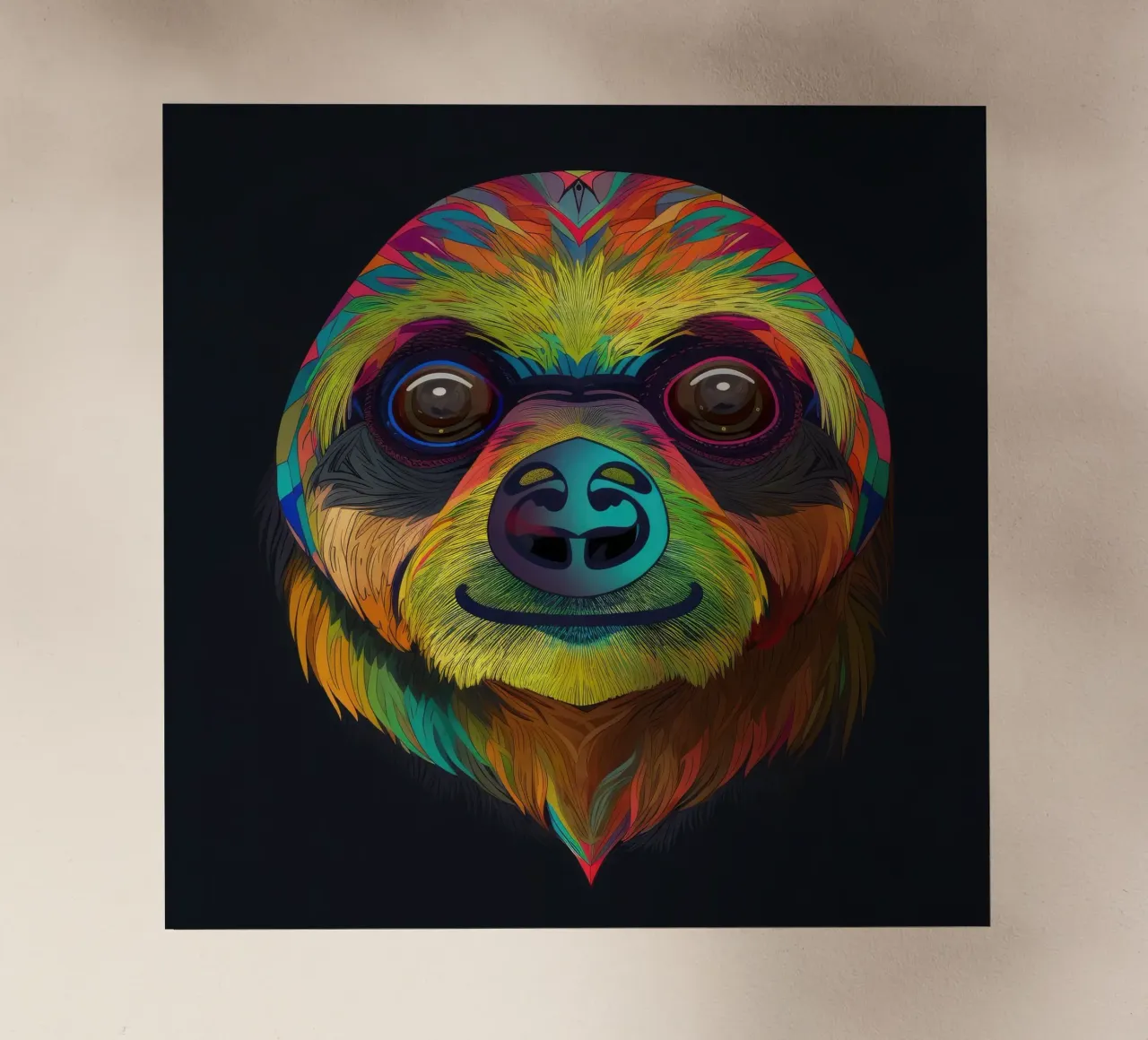 Bradipo Tatoo pellicola backlit da Animal Portraits