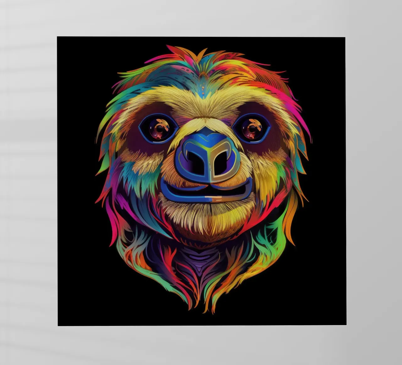 Bradipo Tatoo pellicola backlit da Animal Portraits