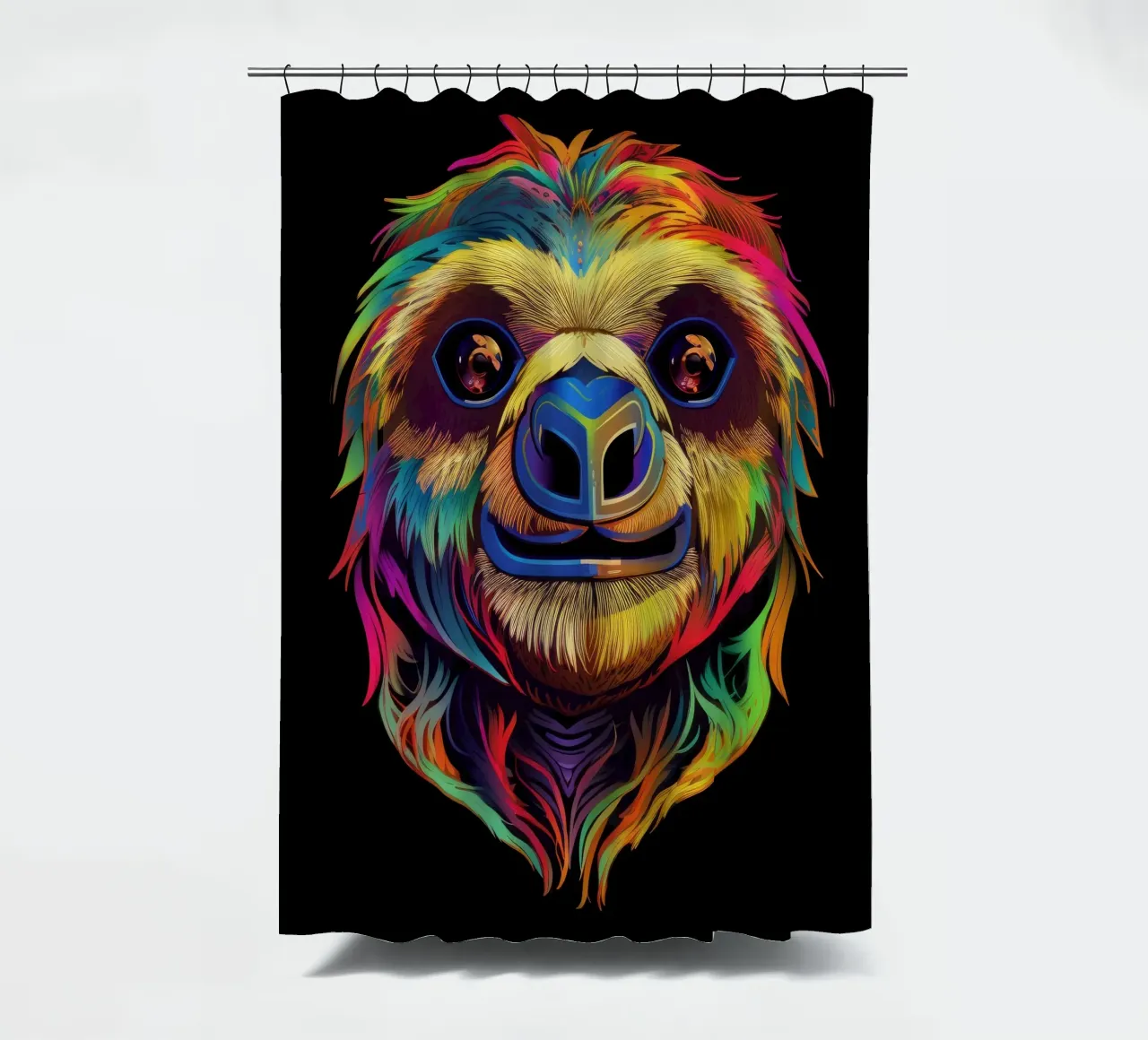 Tatoo Sloth shower curtain by Animal Portraits
