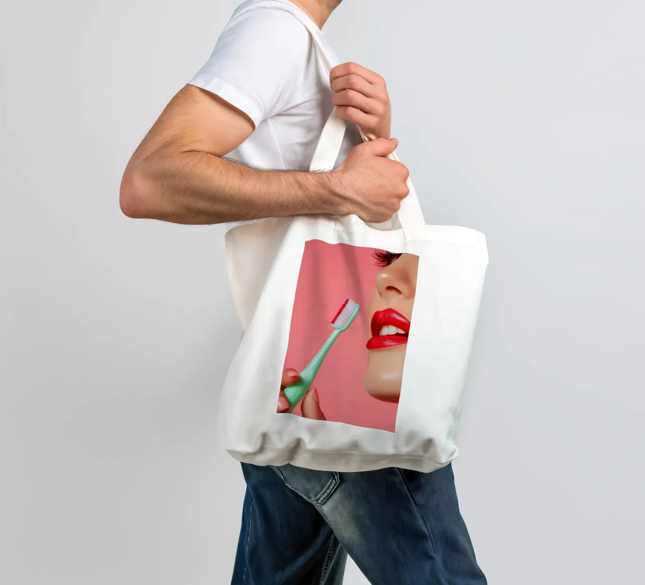 Dentist series - a toothbrush tote bag by Synthaira