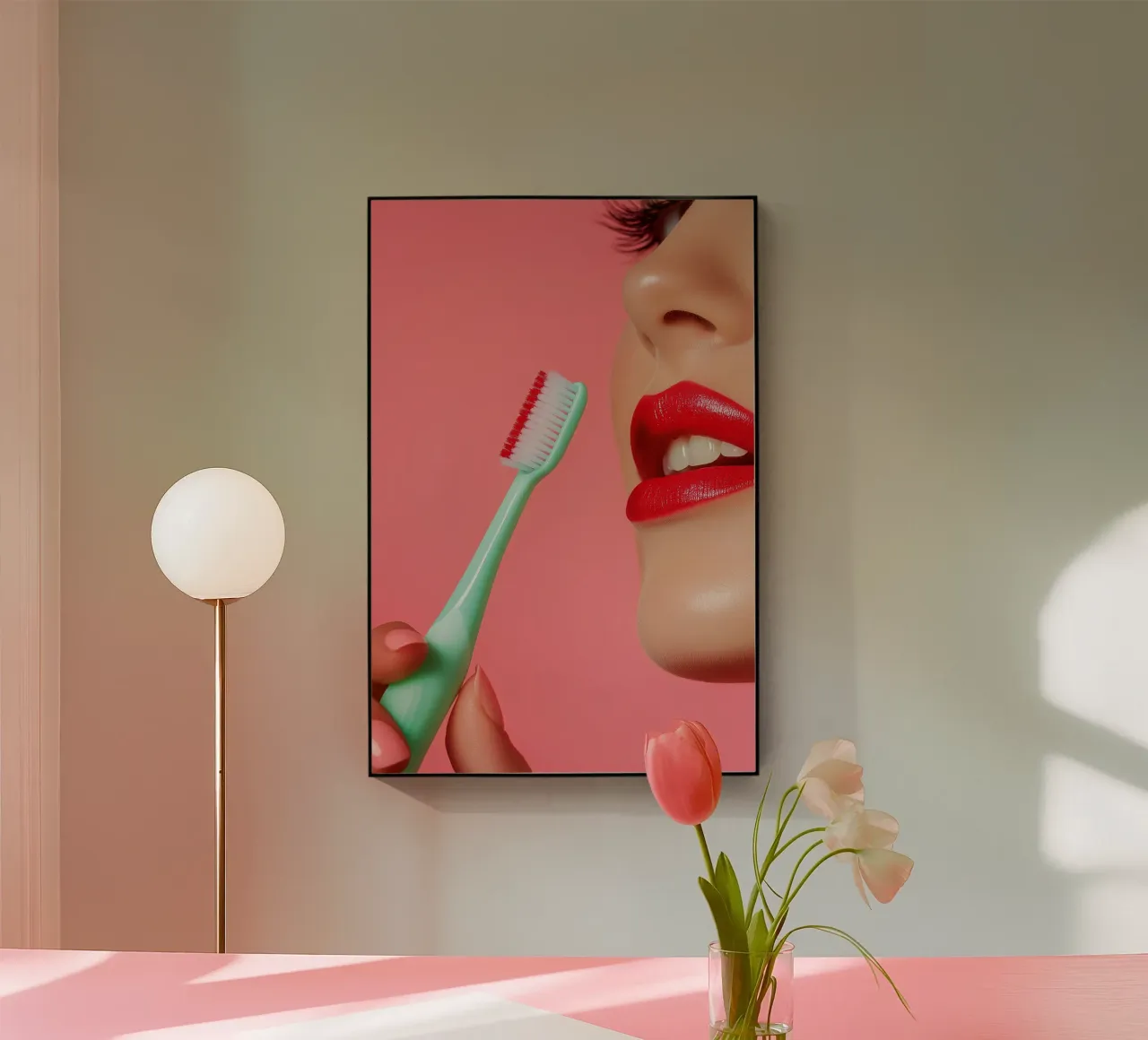 Dentist series - a toothbrush acrylic glass by Synthaira