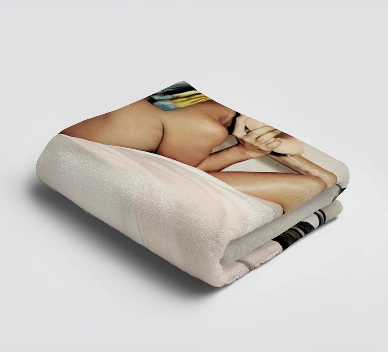 Girl with Pearl Earring Bath time asciugamano da bagno da Paste in Place