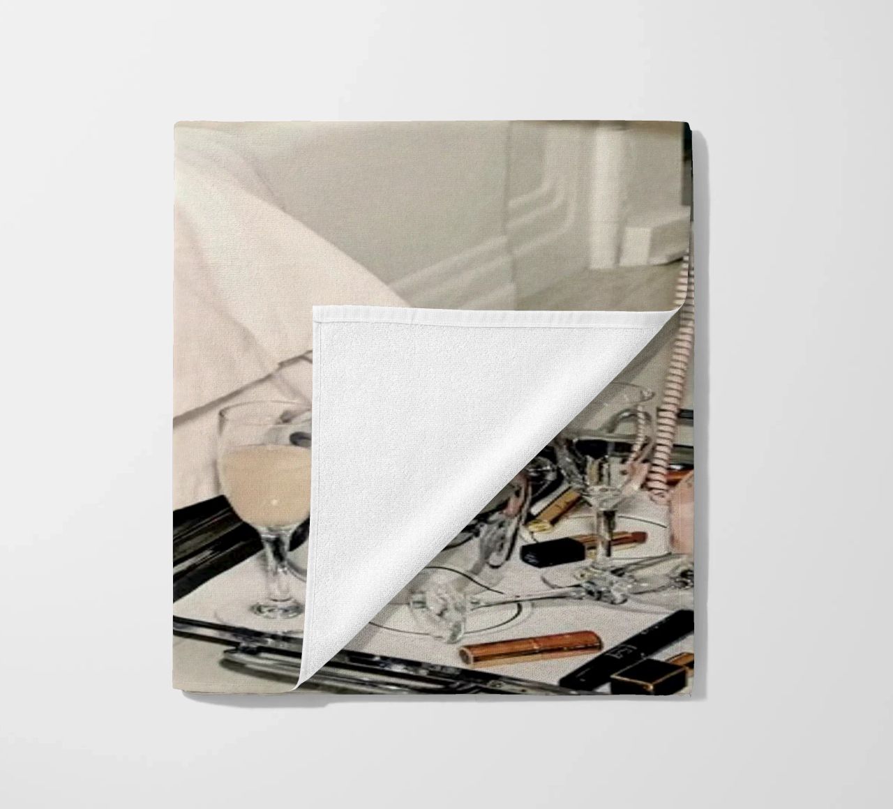 Girl with Pearl Earring Bath time serviette de plage de Paste in Place