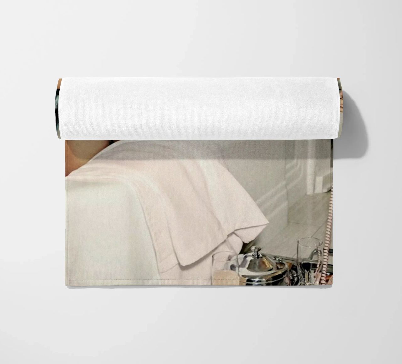 Girl with Pearl Earring Bath time serviette de plage de Paste in Place