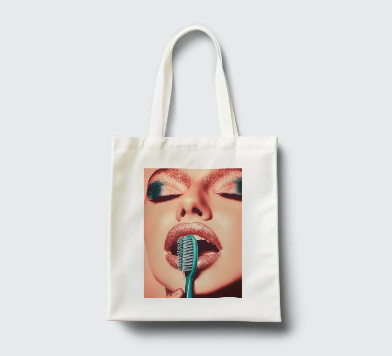 Fancy toothbrush borsa in juta da Synthaira