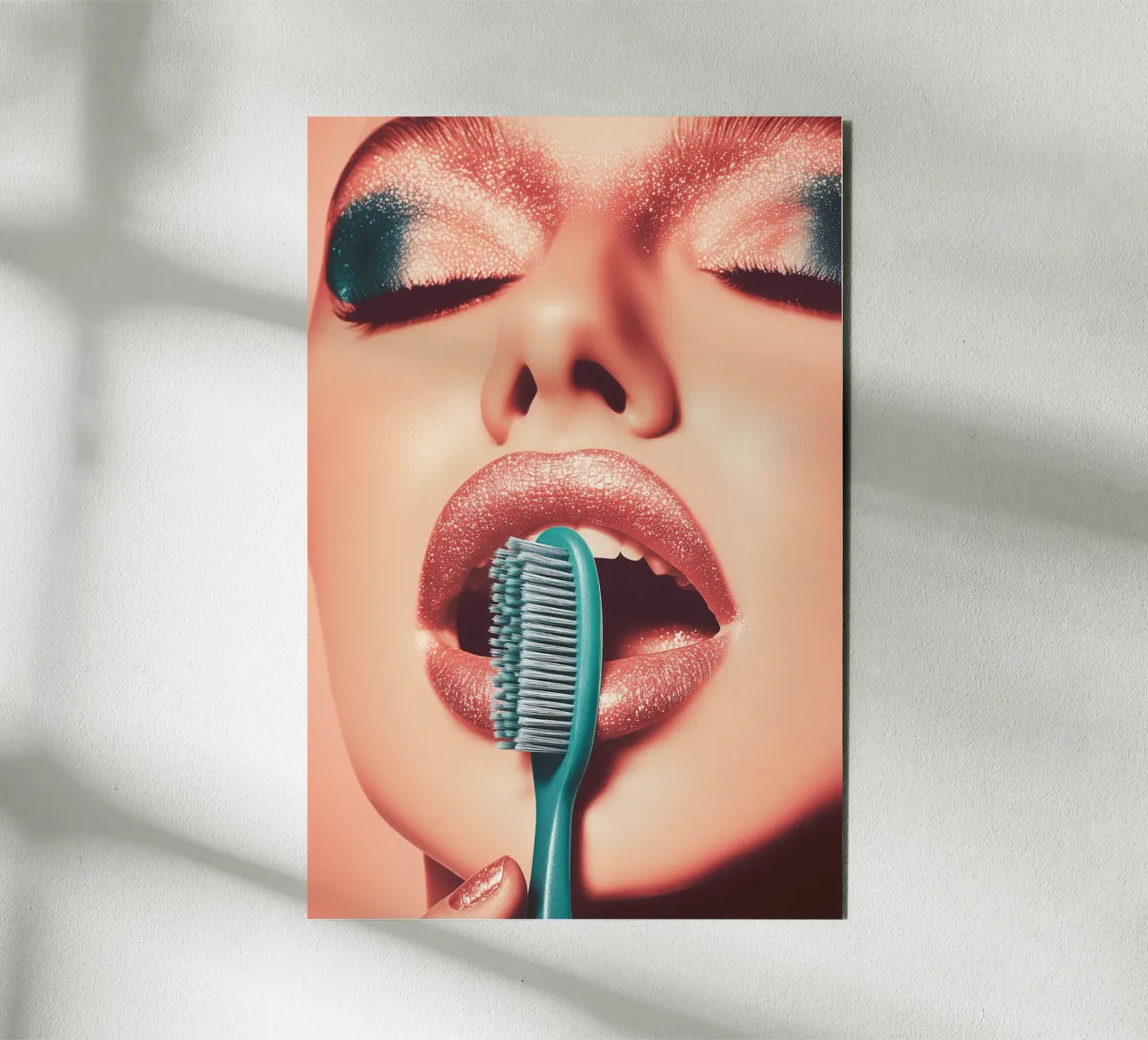Fancy toothbrush alluminio dibond da Synthaira