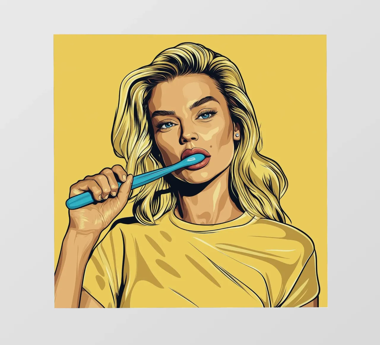 Blue toothbrush telo in pvc da Synthaira