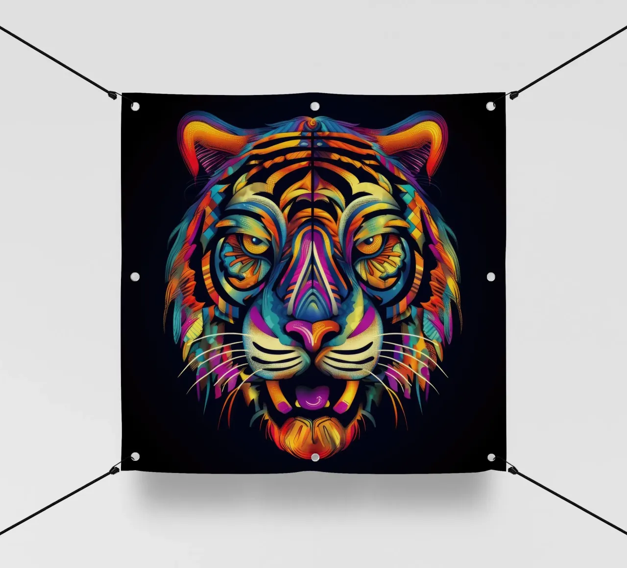 Tigre Tatoo telo in pvc da Animal Portraits