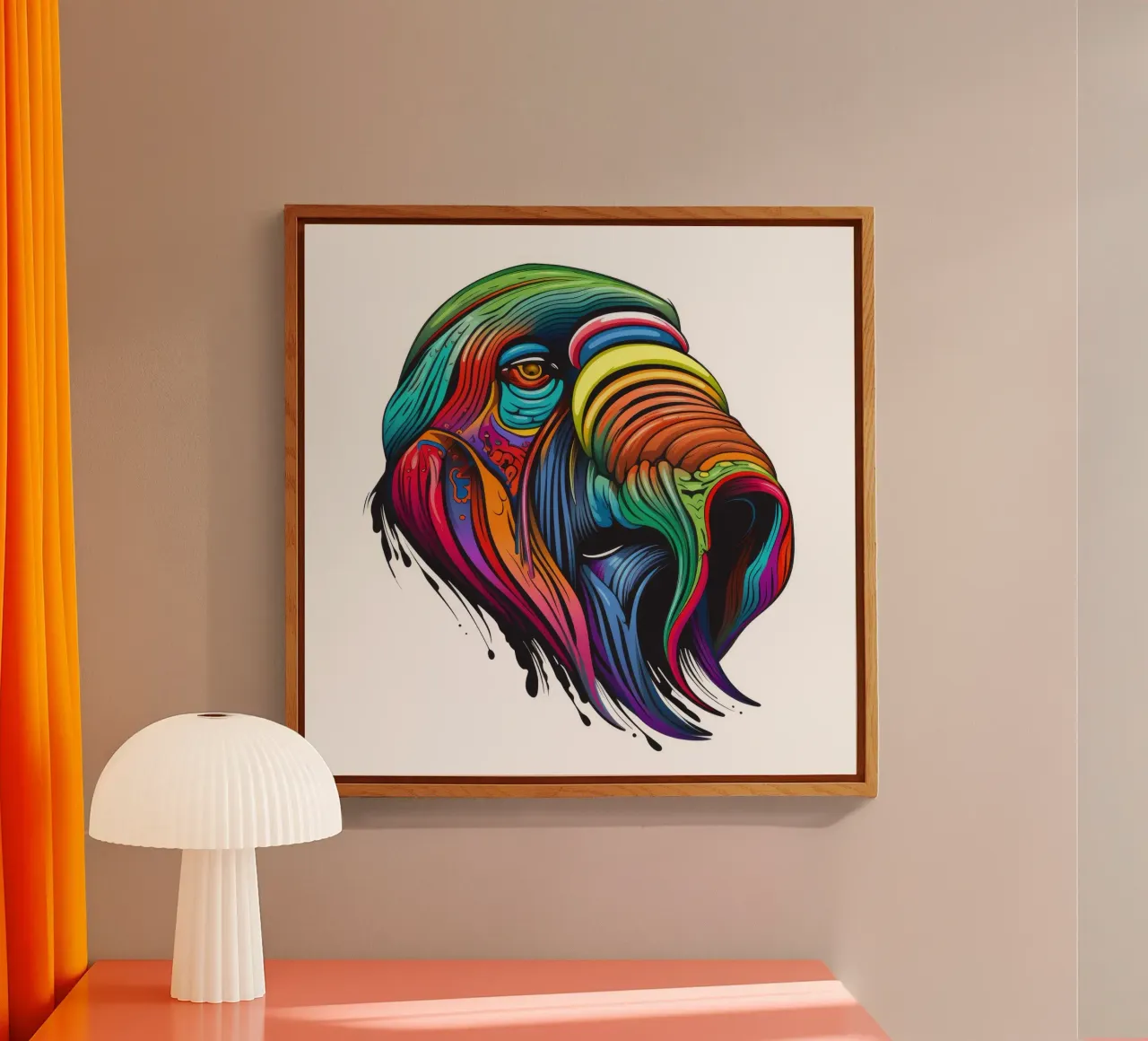 Tricheco Tatoo plexiglass da Animal Portraits