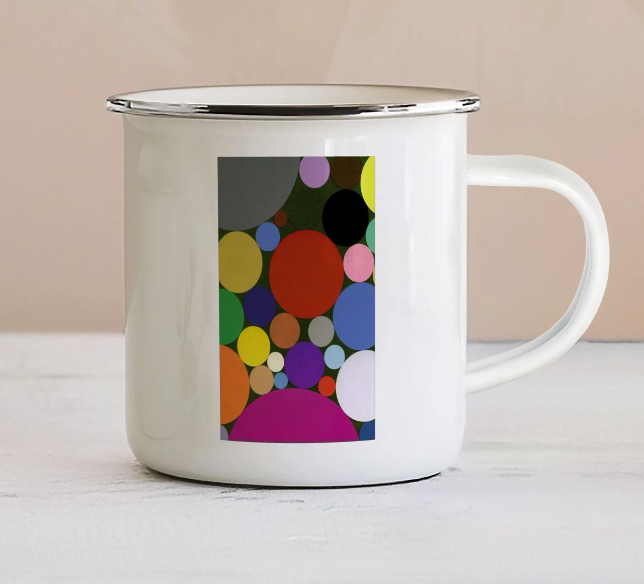 Dots tazza in smalto da Rosi Feist