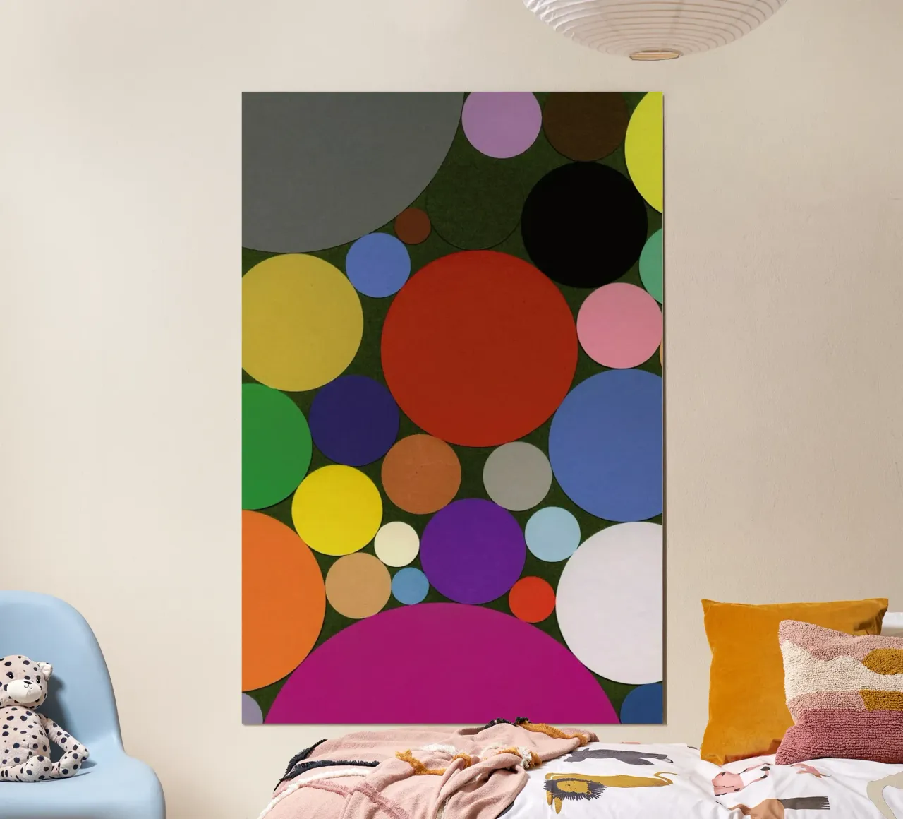 Dots poster con telaio in alluminio da Rosi Feist
