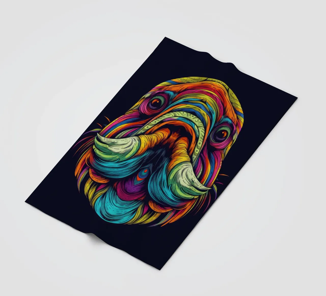 Tricheco Tatoo coperta in pile da Animal Portraits