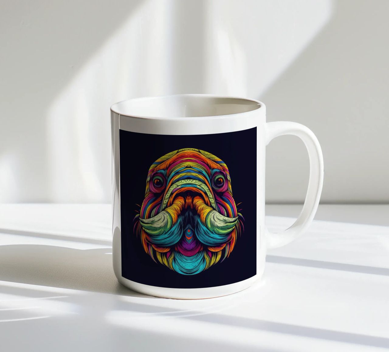 Tatoo Walrus keramische mok van Animal Portraits