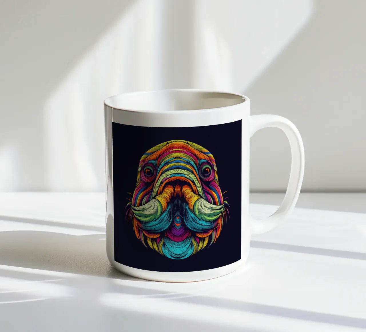 Tricheco Tatoo tazza in ceramica da Animal Portraits