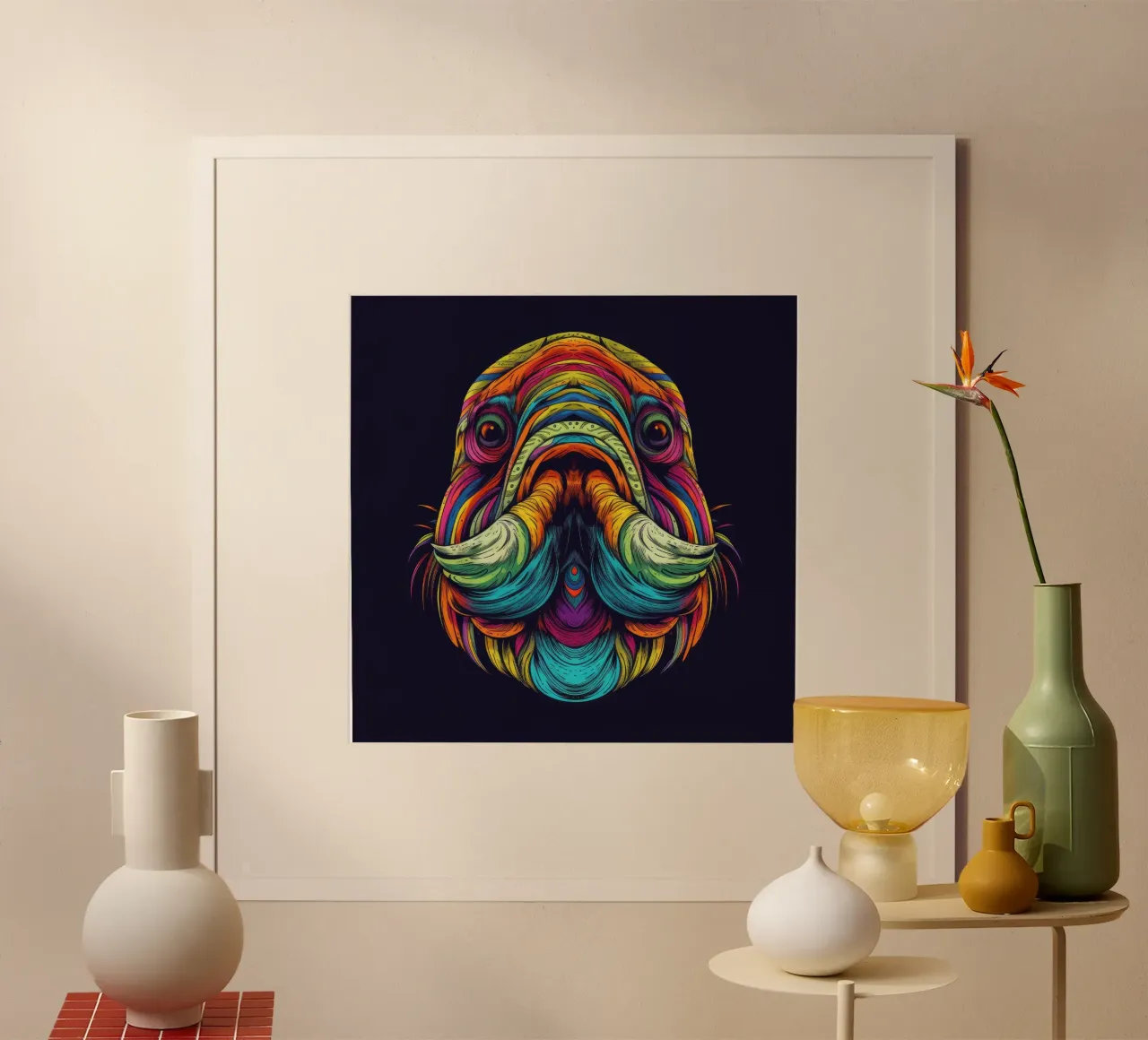 Tricheco Tatoo poster da Animal Portraits