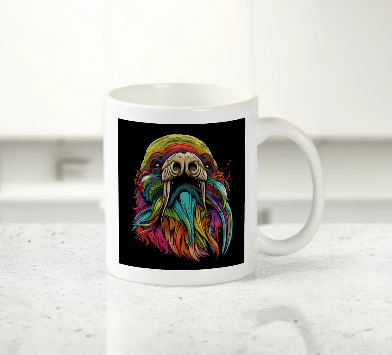 Tricheco Tatoo tazza in ceramica da Animal Portraits