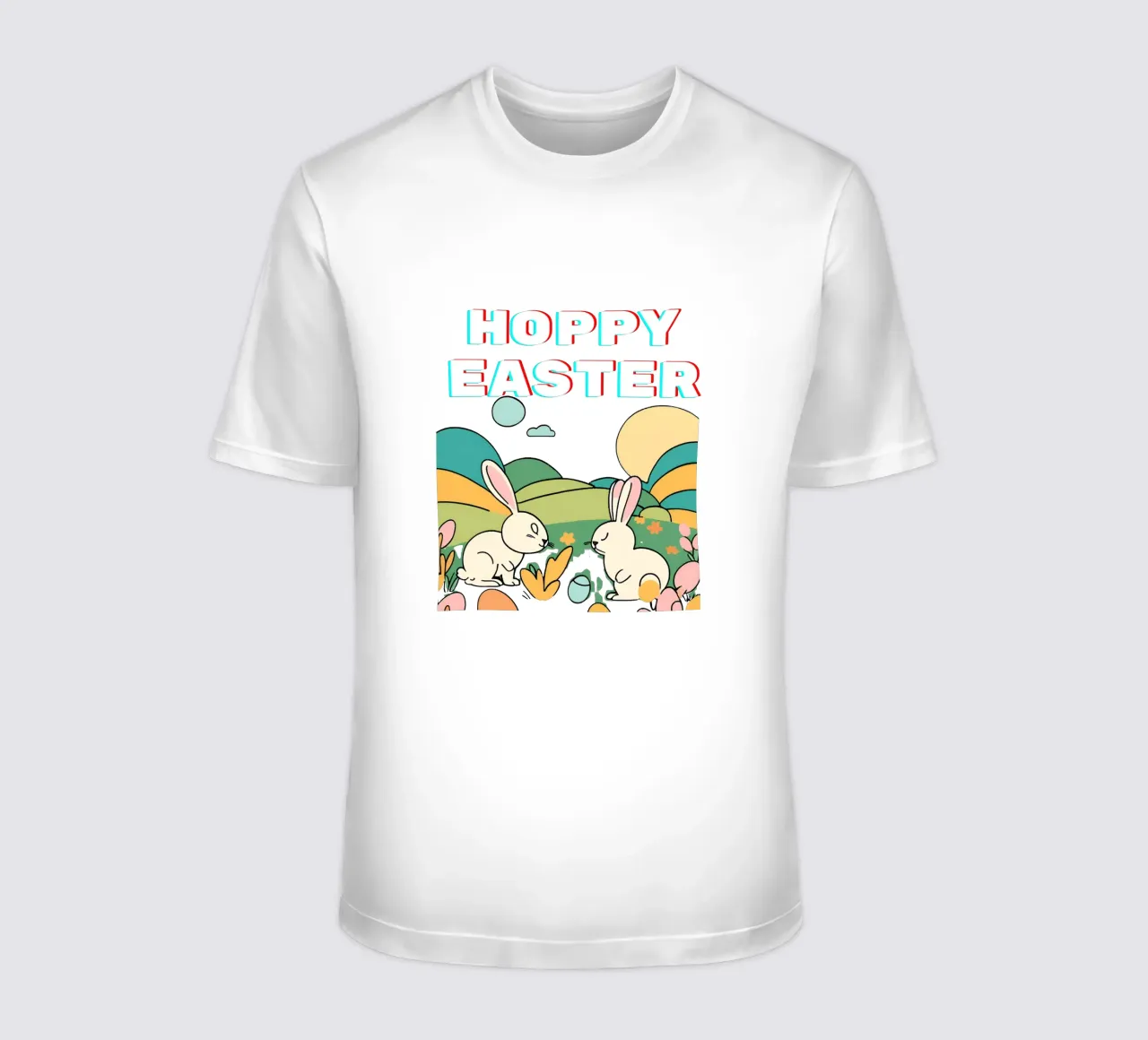 Hoppig Pasen Vier Zijn Opstanding met Vreugde t-shirt van Lionandlamb