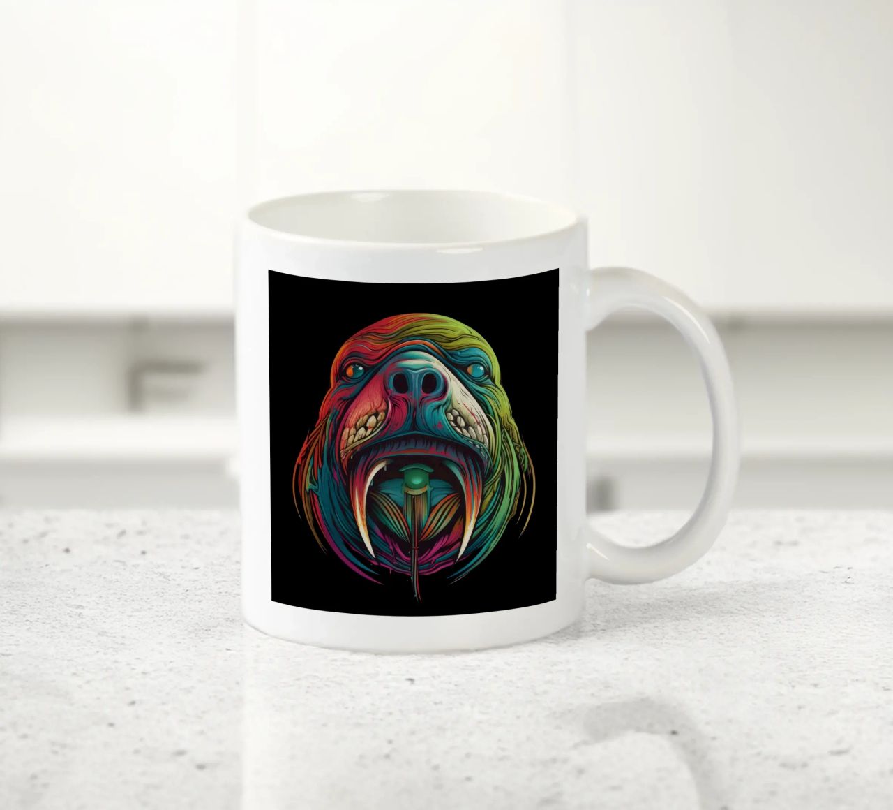Tatoo Walrus keramische mok van Animal Portraits