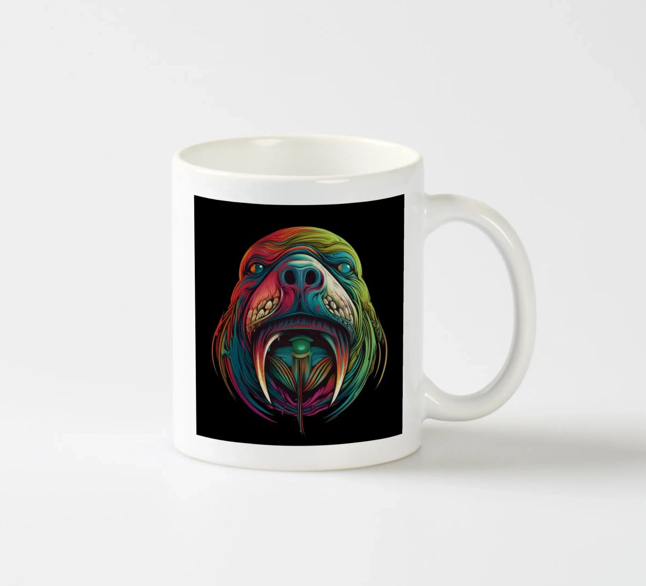 Tatoo Walrus keramische mok van Animal Portraits