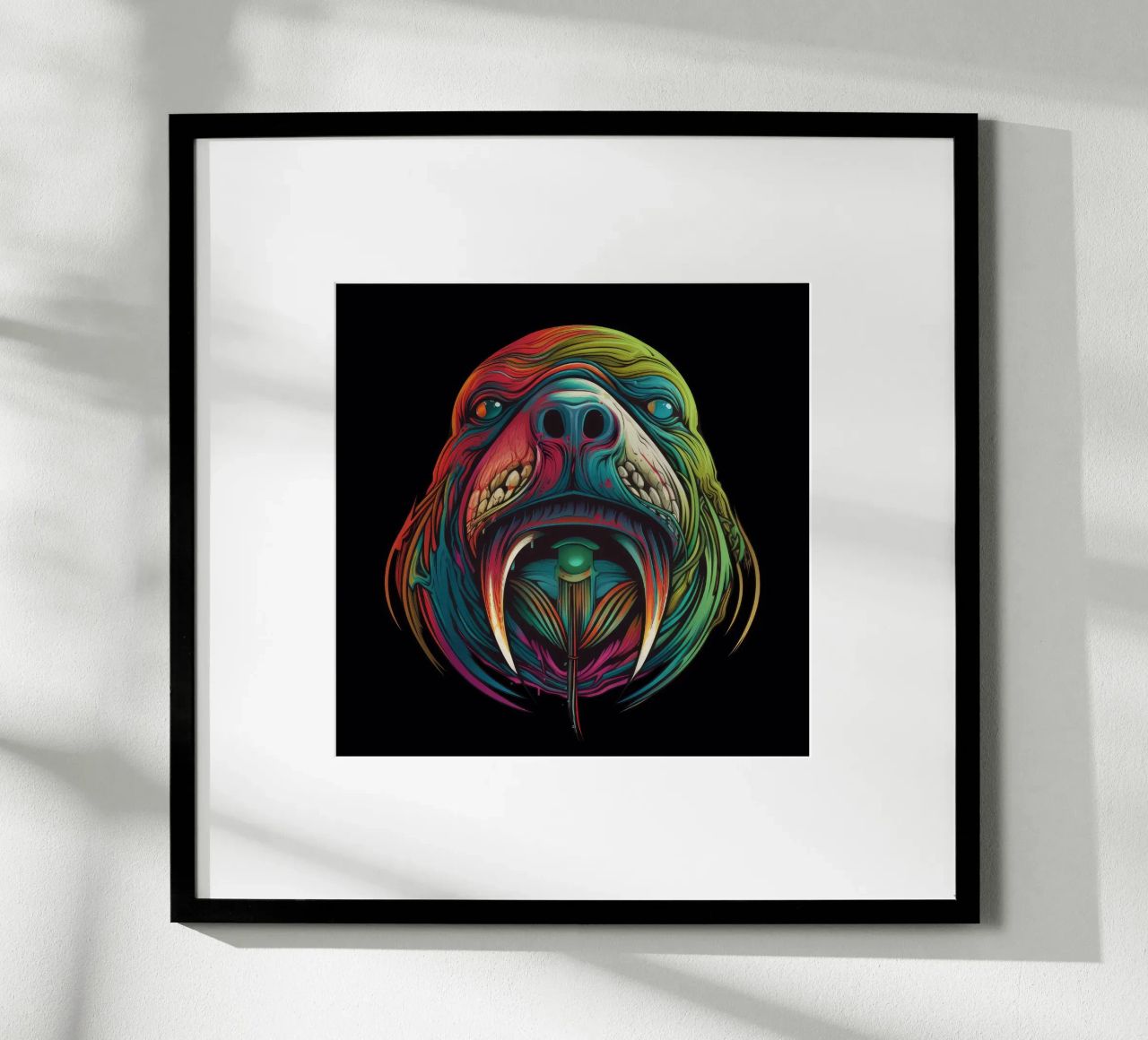 Tatoo Walrus poster van Animal Portraits