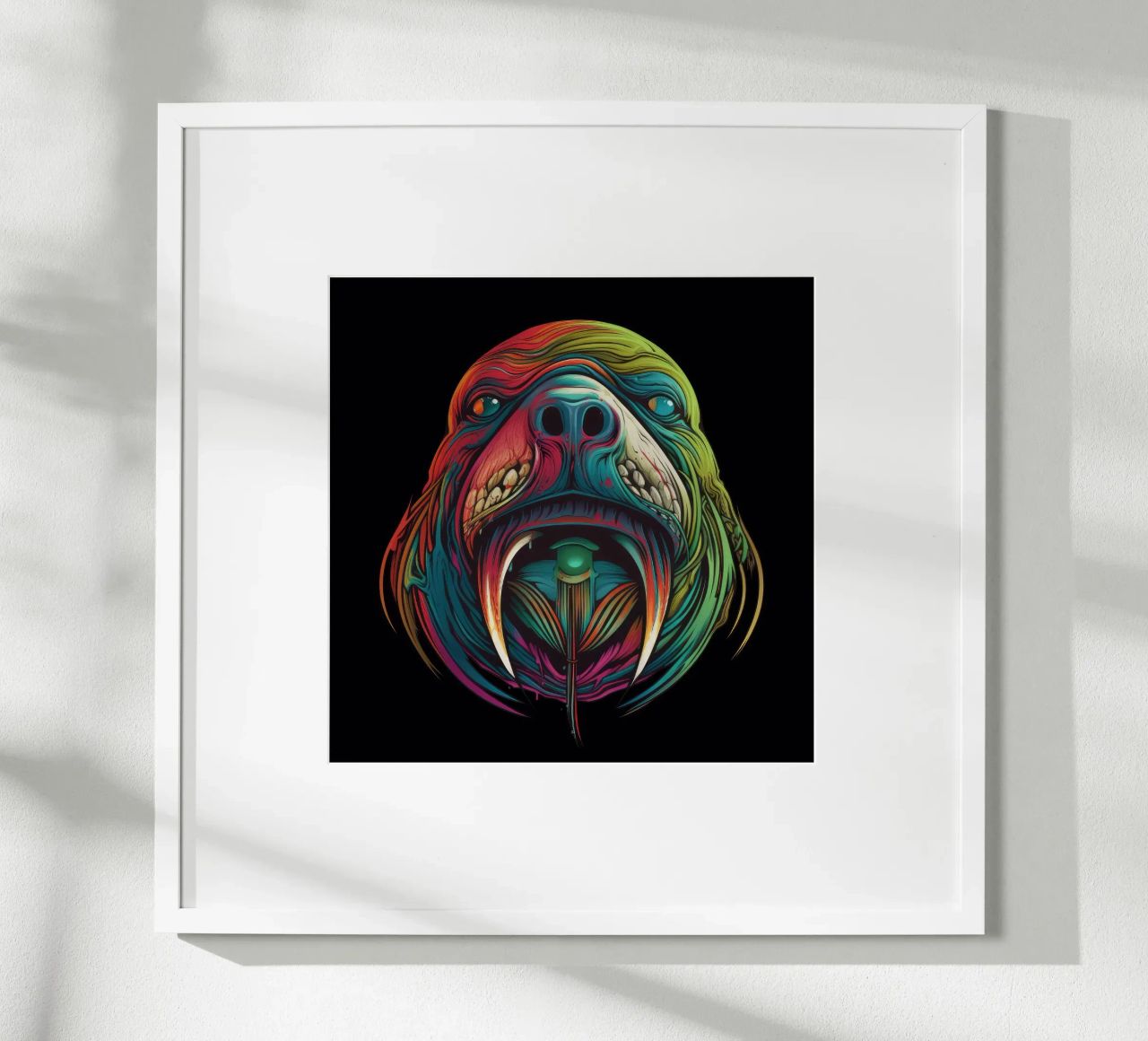Tatoo Walrus poster van Animal Portraits