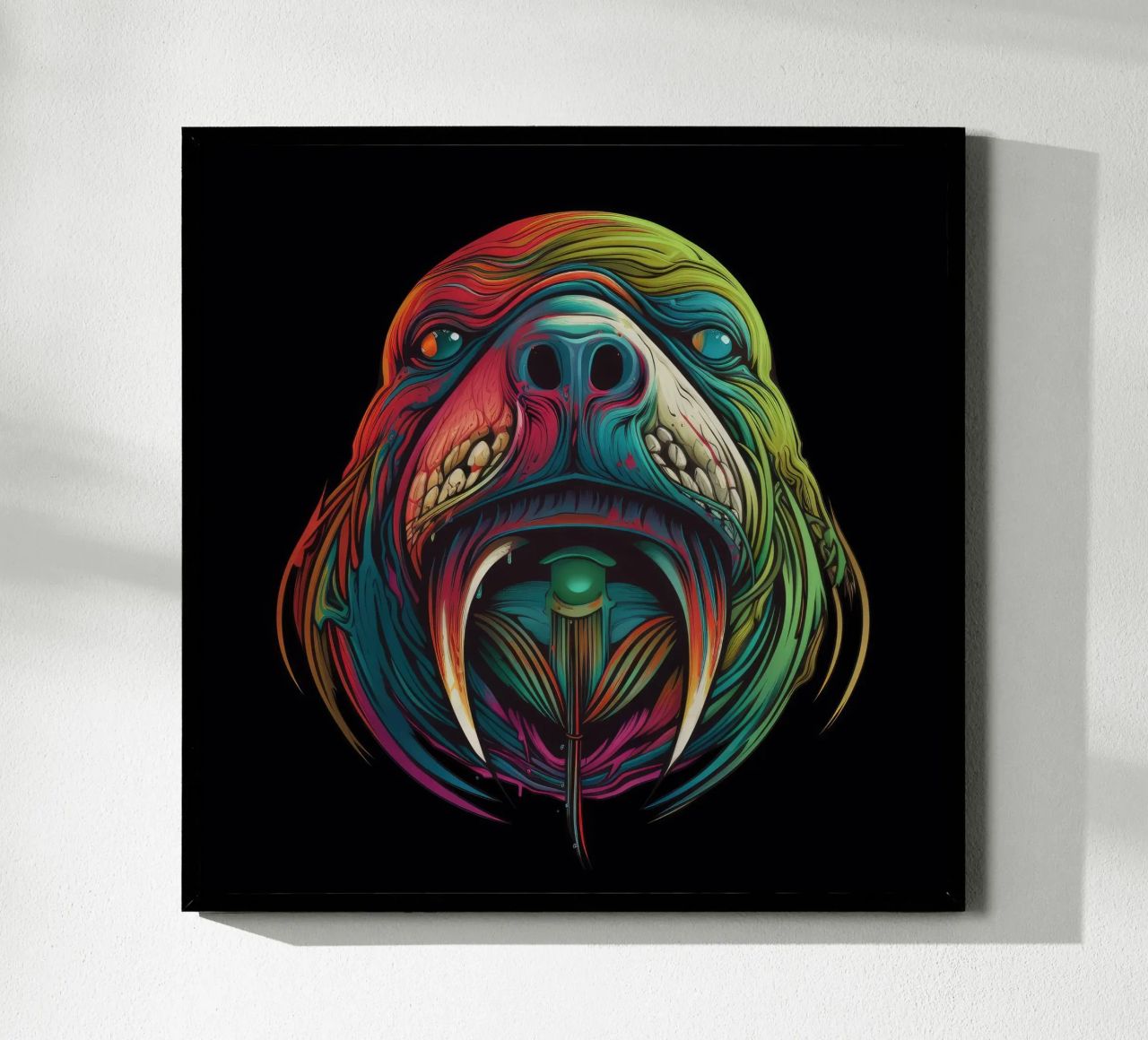 Tatoo Walrus poster van Animal Portraits
