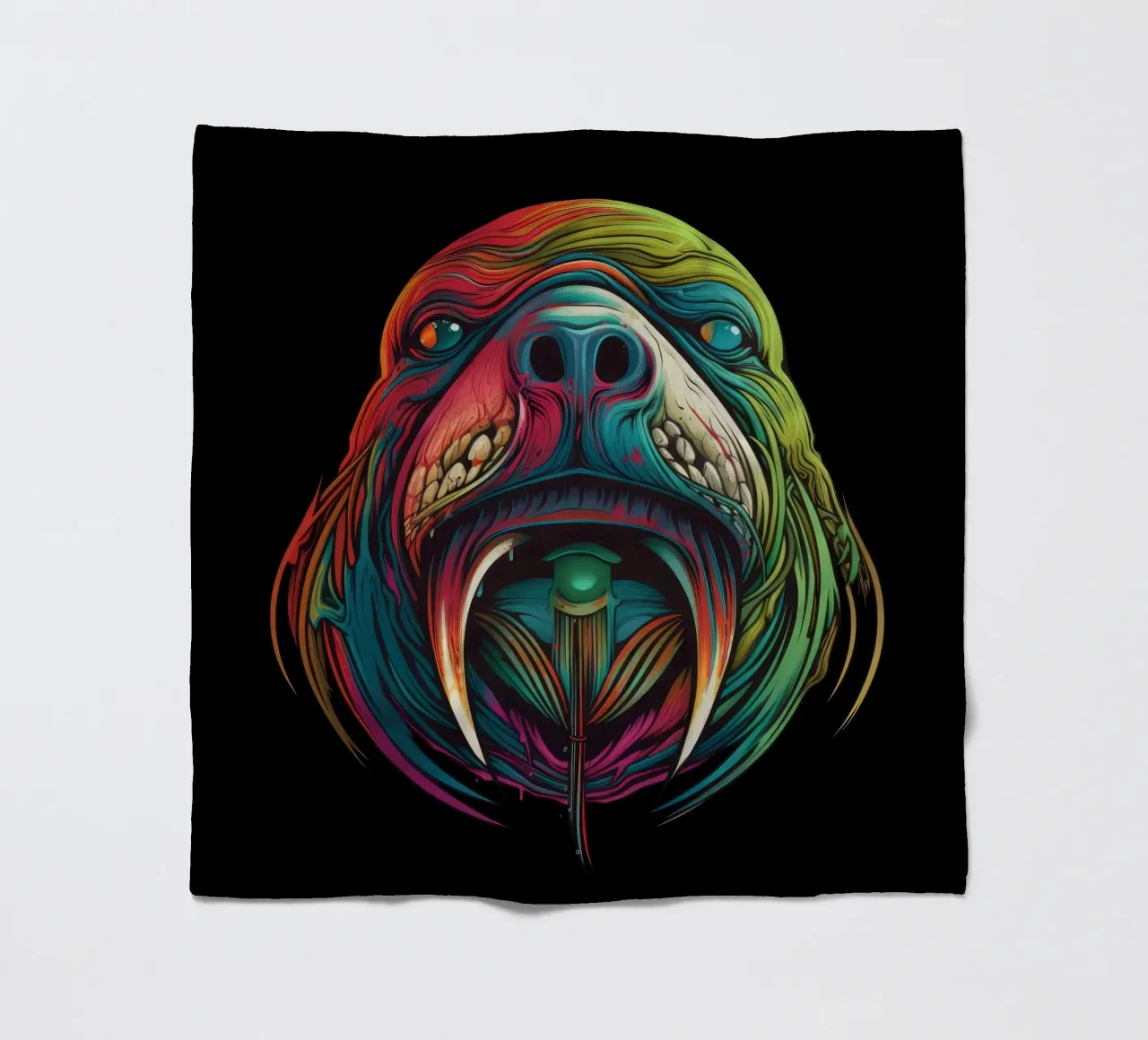 Tricheco Tatoo coperta in pile da Animal Portraits