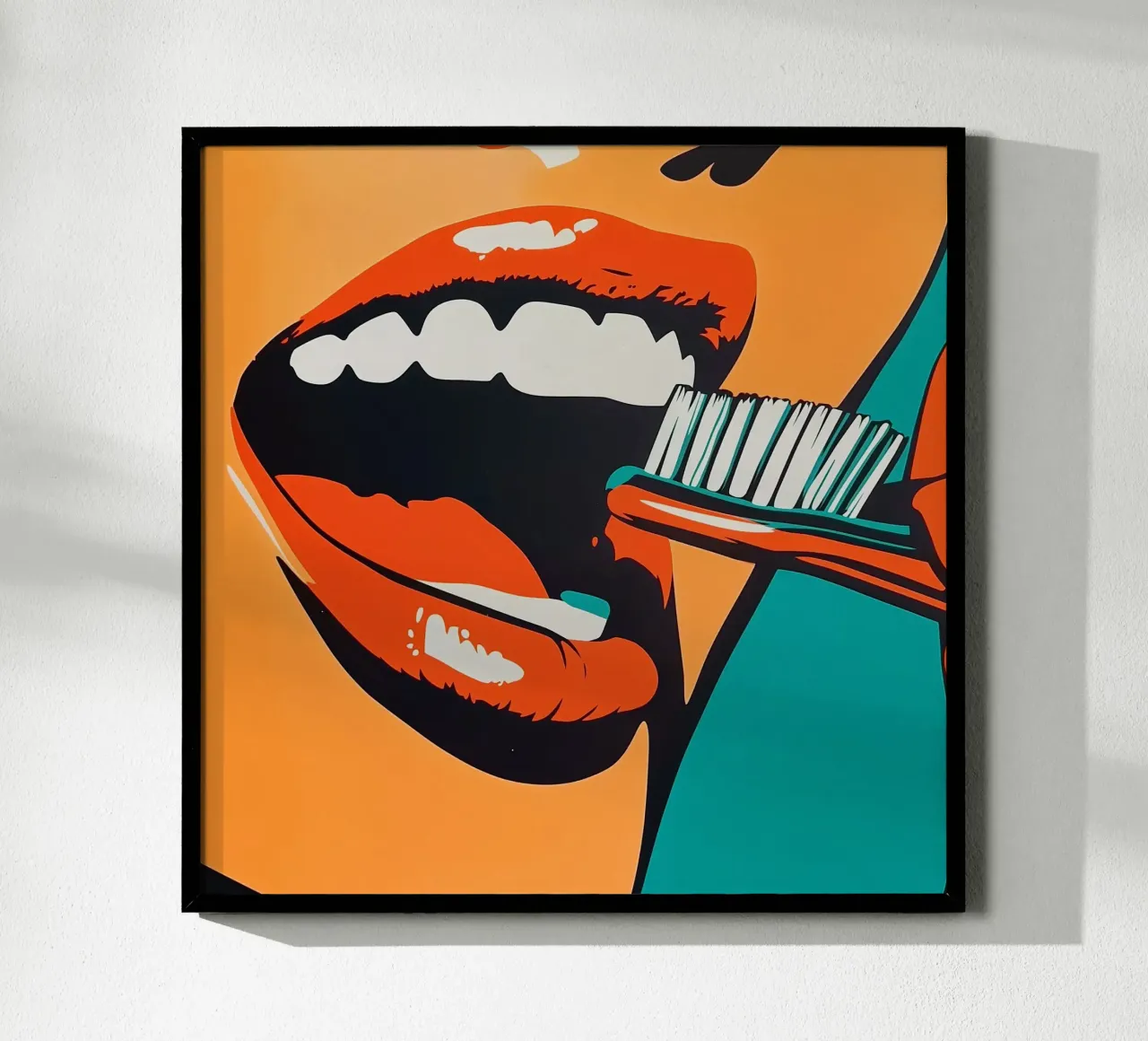 Un nuevo comienzo: Retro Pop Art Dental Print poster de Synthaira