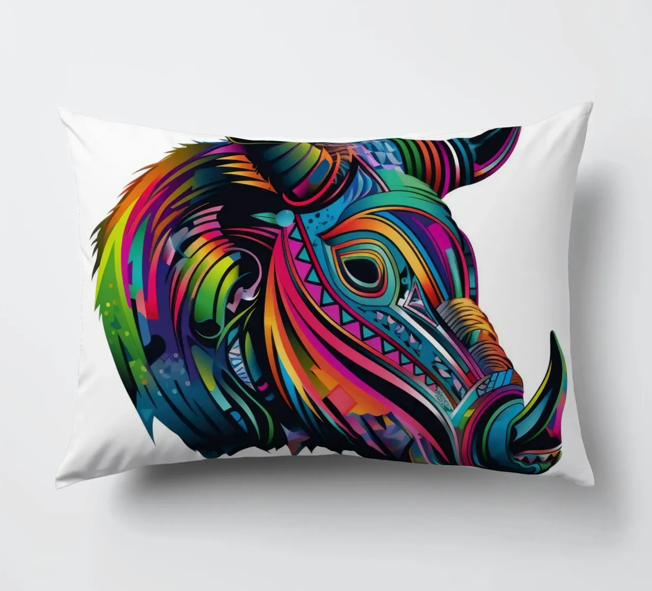 Tatoo Warthog cuscino da Animal Portraits