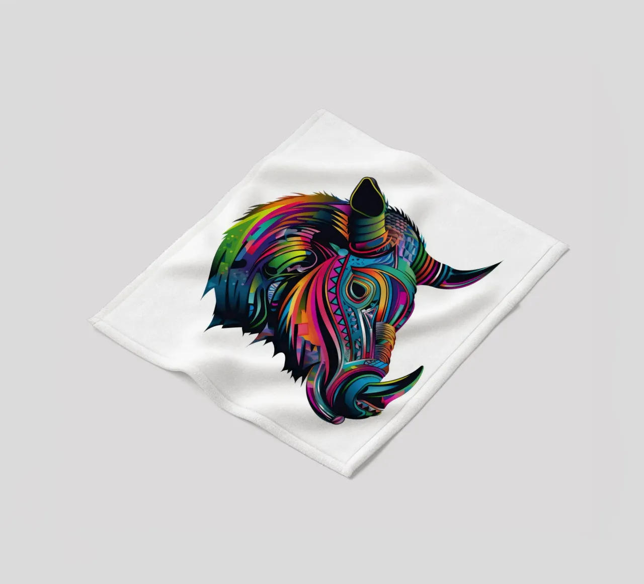 Tatoo Warthog coperta in pile da Animal Portraits