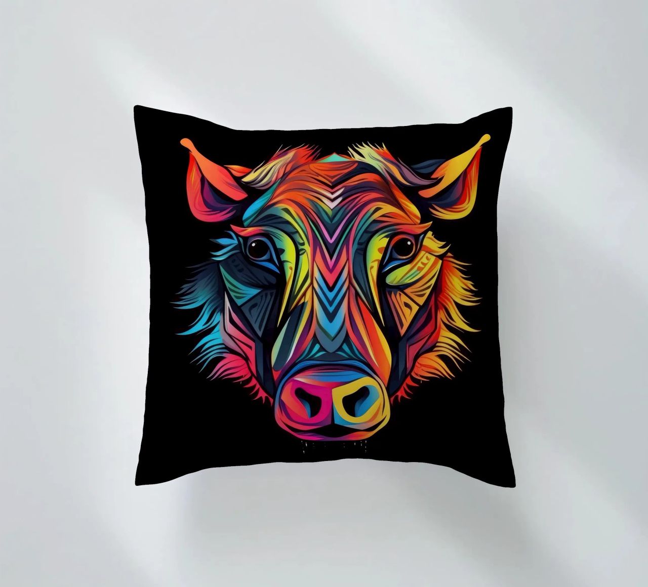 Tatoo Warthog cuscino da Animal Portraits