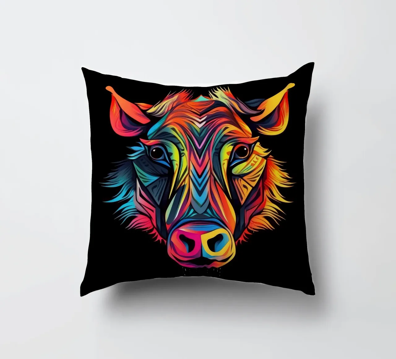 Tatoo Warthog cuscino da Animal Portraits