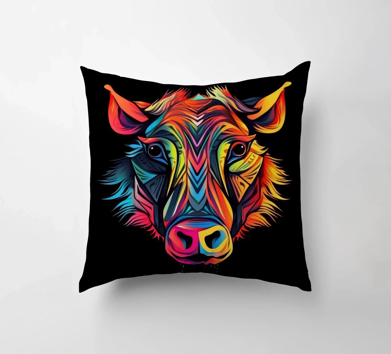 Tatoo Warthog cuscino da Animal Portraits