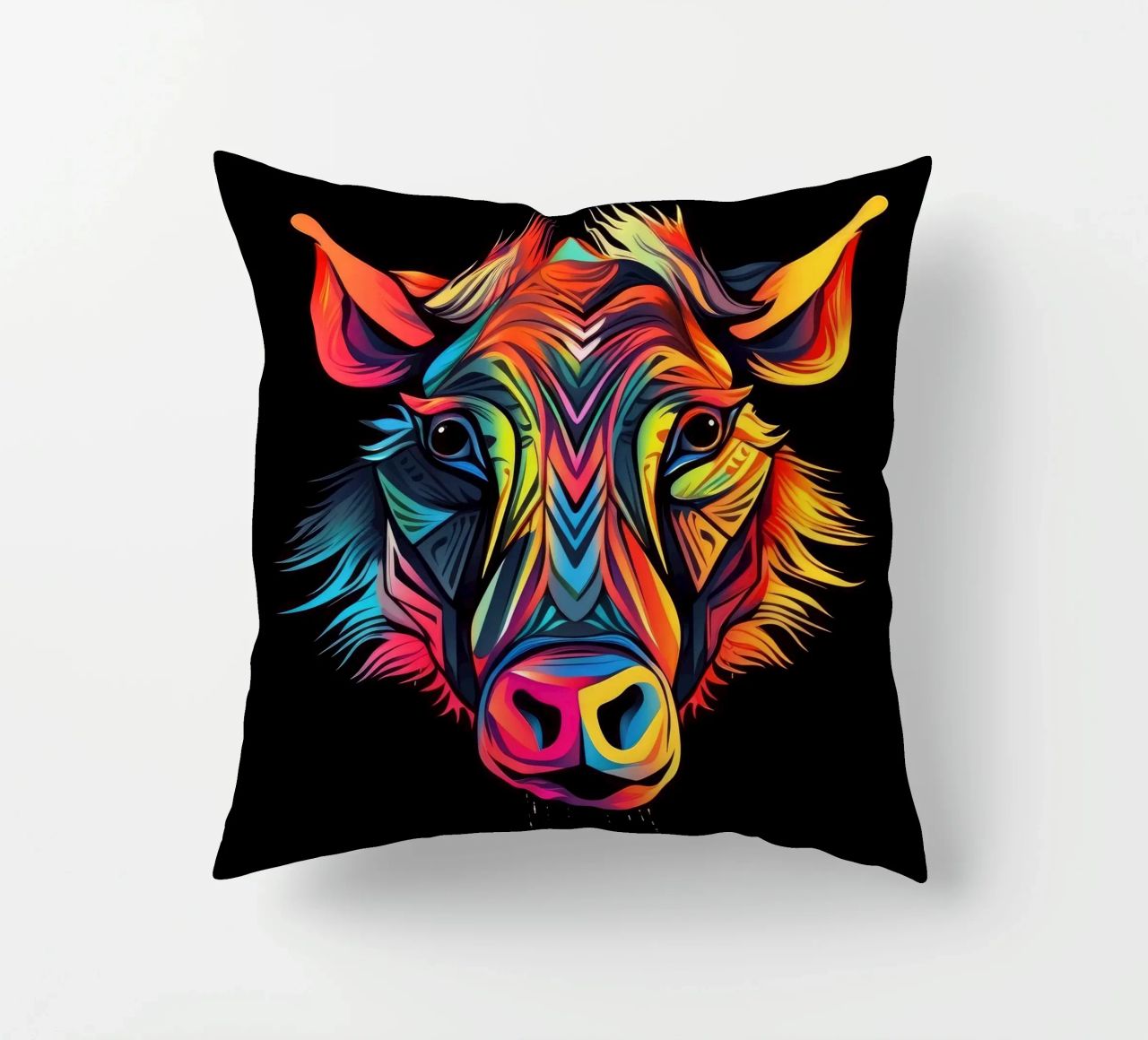 Tatoo Warthog cuscino da Animal Portraits