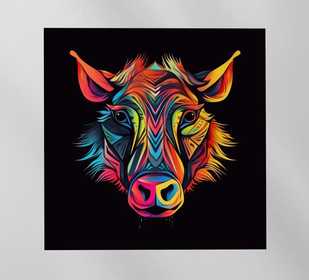Tatoo Warthog pellicola backlit da Animal Portraits