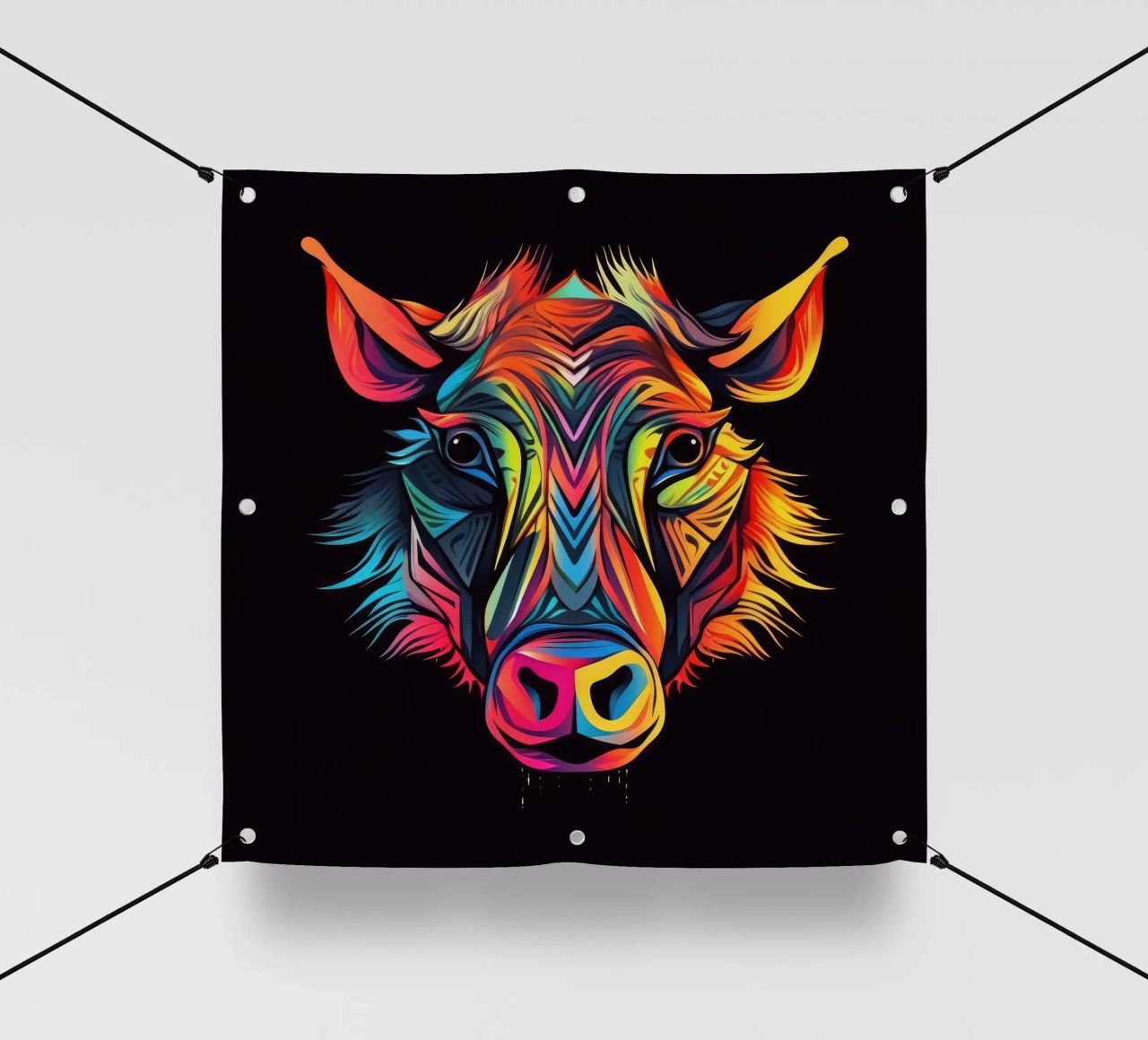 Tatoo Warthog telo in pvc da Animal Portraits