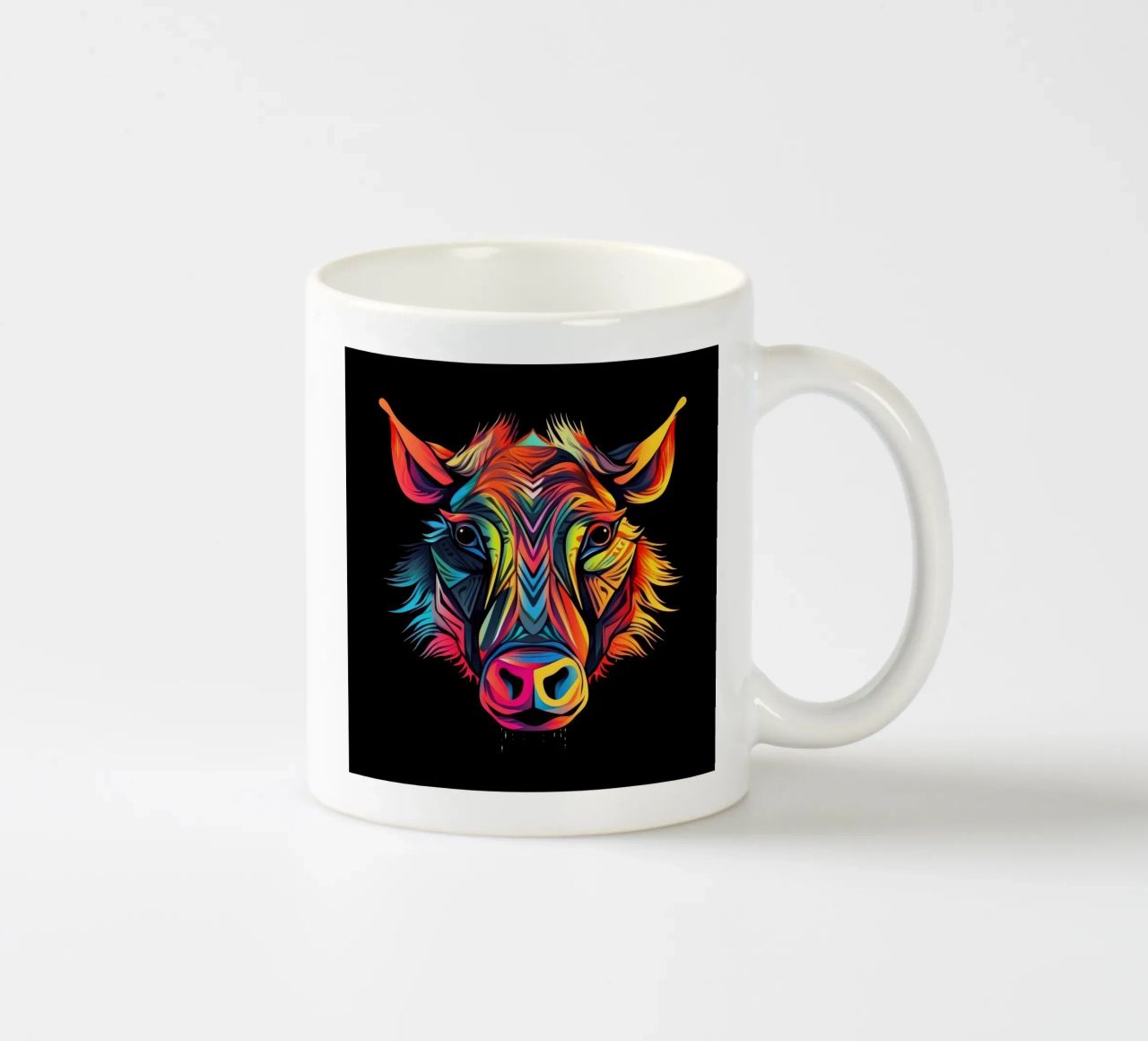 Tatoo Warthog tazza in ceramica da Animal Portraits