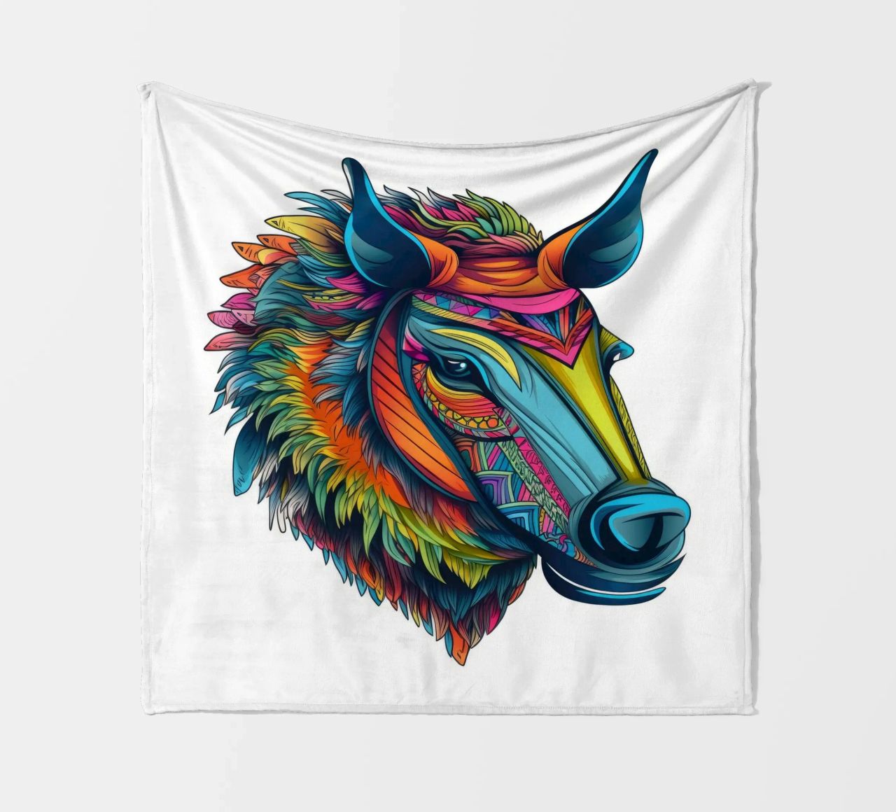 Tatoo Warthog coperta in pile da Animal Portraits