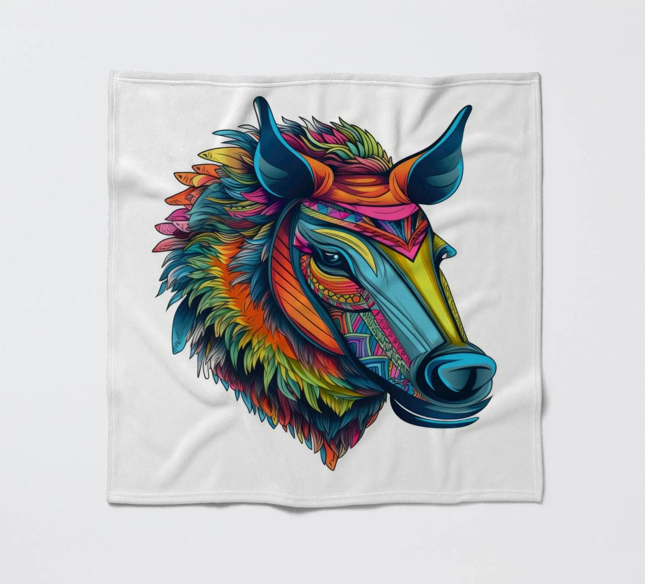 Tatoo Warthog coperta in pile da Animal Portraits