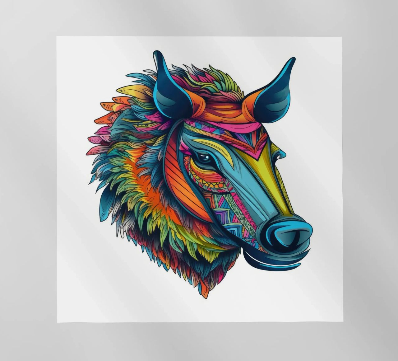 Tatoo Warthog pellicola backlit da Animal Portraits