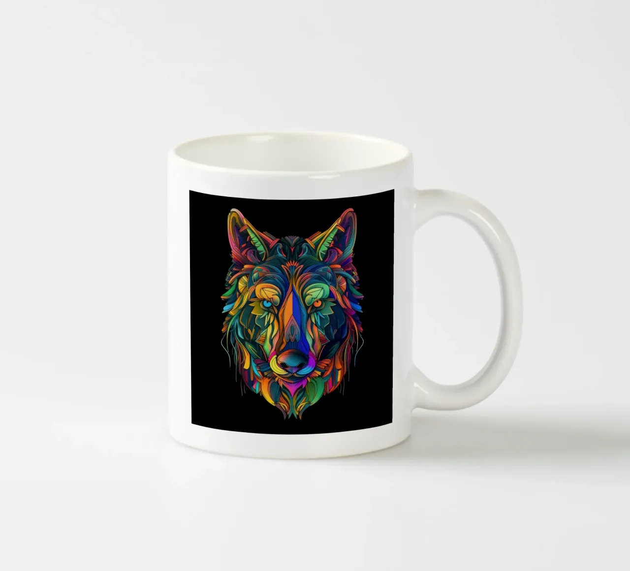 Lupo Tatoo tazza in ceramica da Animal Portraits