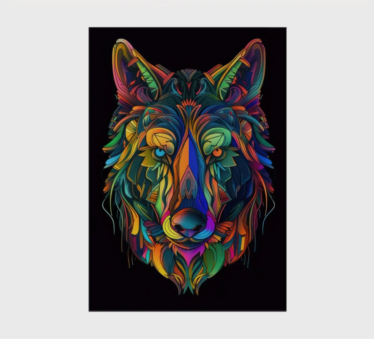 Tatoo Wolf notebook by Animal Portraits